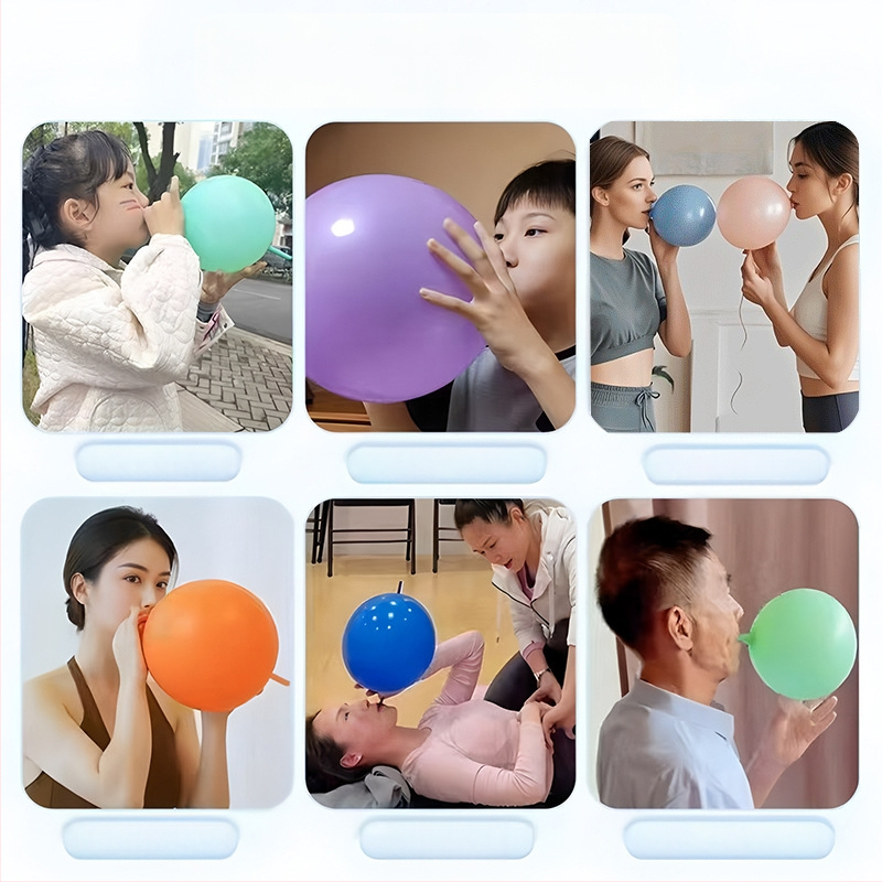 Balon de exerciții pentru adulți: capacitate pulmonară, respirație diafragmatică, recuperare postnatală, yoga pentru mușchii gurii