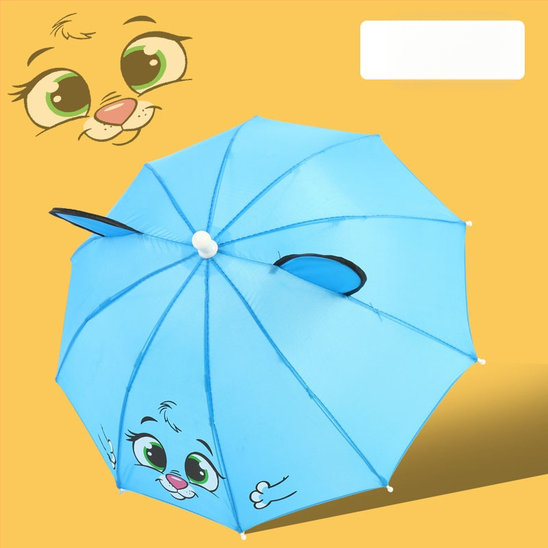 Gyerekeknek szóló mini esernyő aranyos 3D-s füllel, 1-3 éveseknek