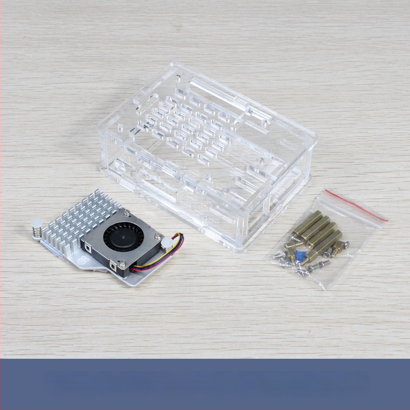 Ακρυλικό περίβλημα ψύξης για Raspberry Pi 5ης γενιάς, συμβατό με Active Cooler ψύκτρα