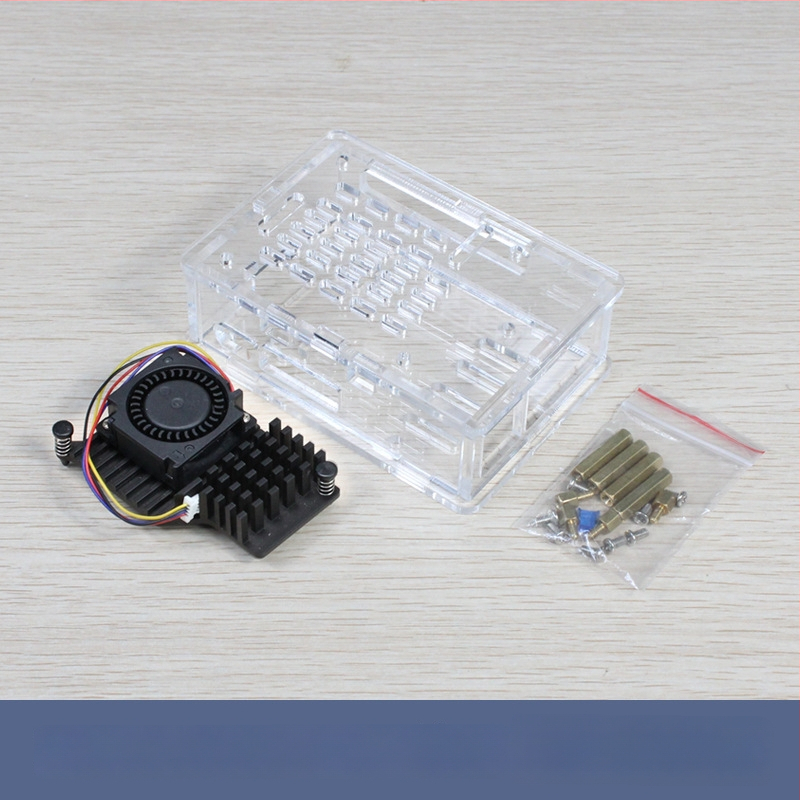 Ακρυλικό περίβλημα ψύξης για Raspberry Pi 5ης γενιάς, συμβατό με Active Cooler ψύκτρα