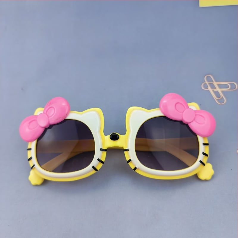 Ochelari de soare pentru copii Hello Kitty — design drăguț cu pisicuță, pentru băieți și fete, UV380