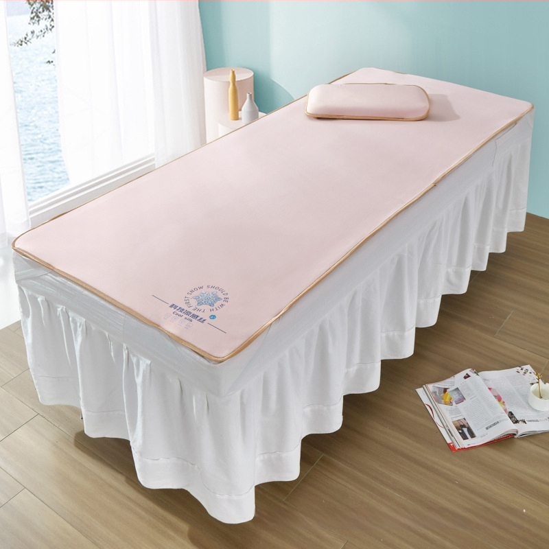 Πυκνό ψυχρό Μάτ για κρεβάτι ομορφιάς με ice silk, αναδιπλούμενο σετ μασάζ δύο τεμαχίων, πλένεται στο πλυντήριο.