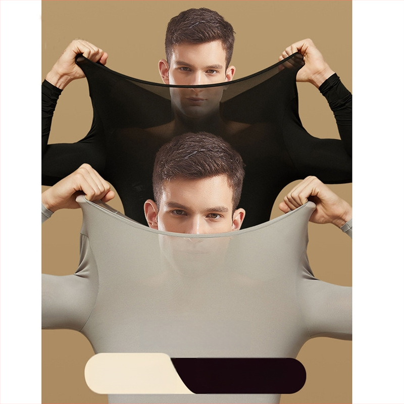 Set termic masculin cu bază din acid hialuronic, top și pantaloni, pentru toamnă/iarnă