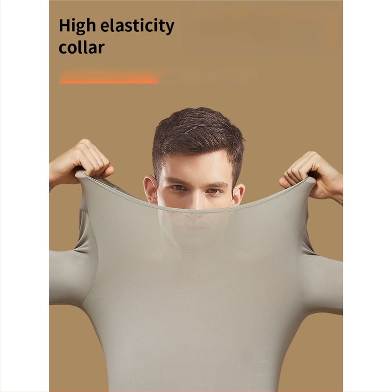 Set termic masculin cu bază din acid hialuronic, top și pantaloni, pentru toamnă/iarnă