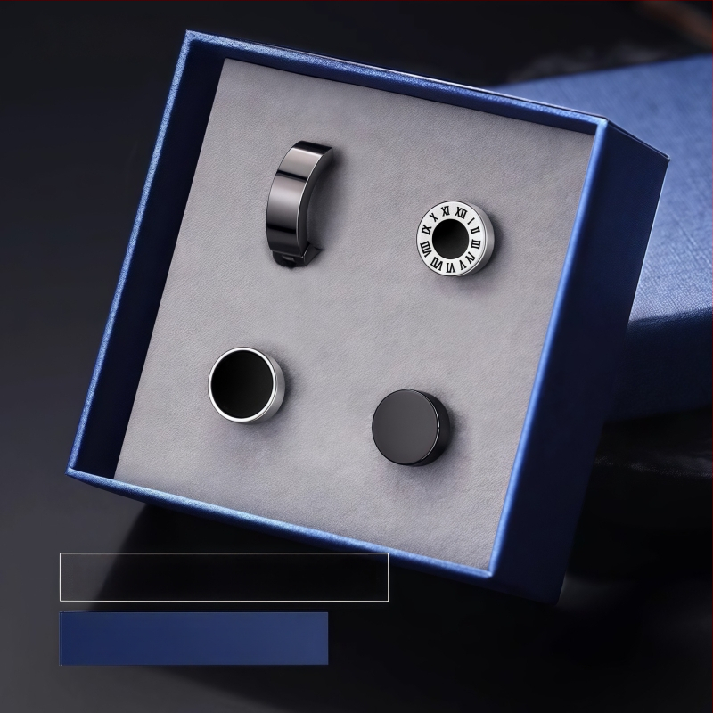 Cercei clip magnetici pentru bărbați, fără piercing, piesă unică, stil coreean, oțel titan