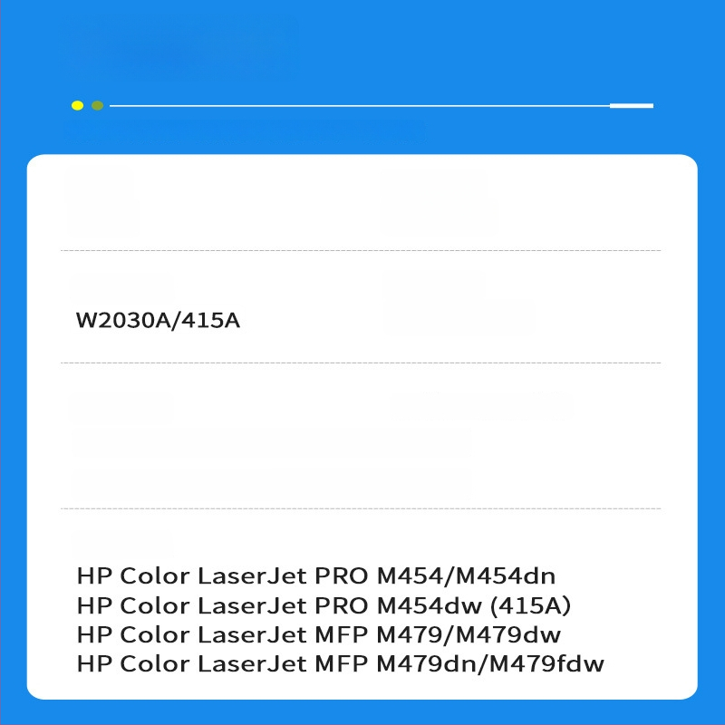 HP W2030A 415A τόνερ κασετίνα για LaserJet M479dn, συμβατή με εκτυπωτές M454d