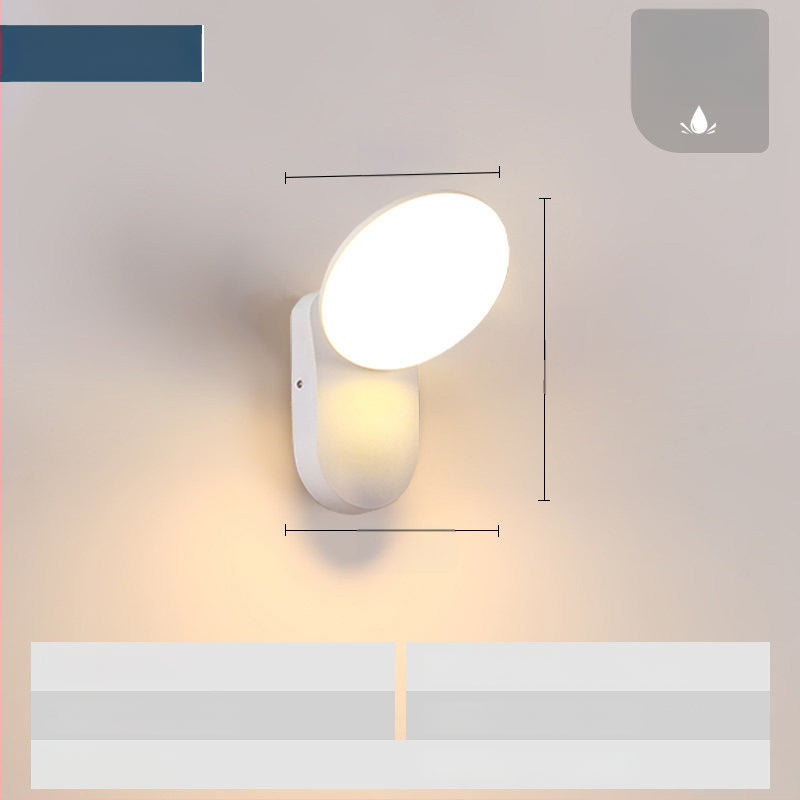 LED εξωτερικός φωτισμός τοίχου με αισθητήρα, αδιάβροχο φως κήπου για αυλή, βεράντα, μπαλκόνι και είσοδο