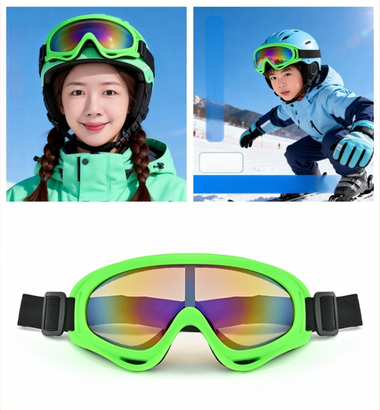 Ochelari de ski și ochelari de soare pentru zăpadă, rezistenți la vânt și călduroși pentru activități în aer liber, pentru adulți și copii