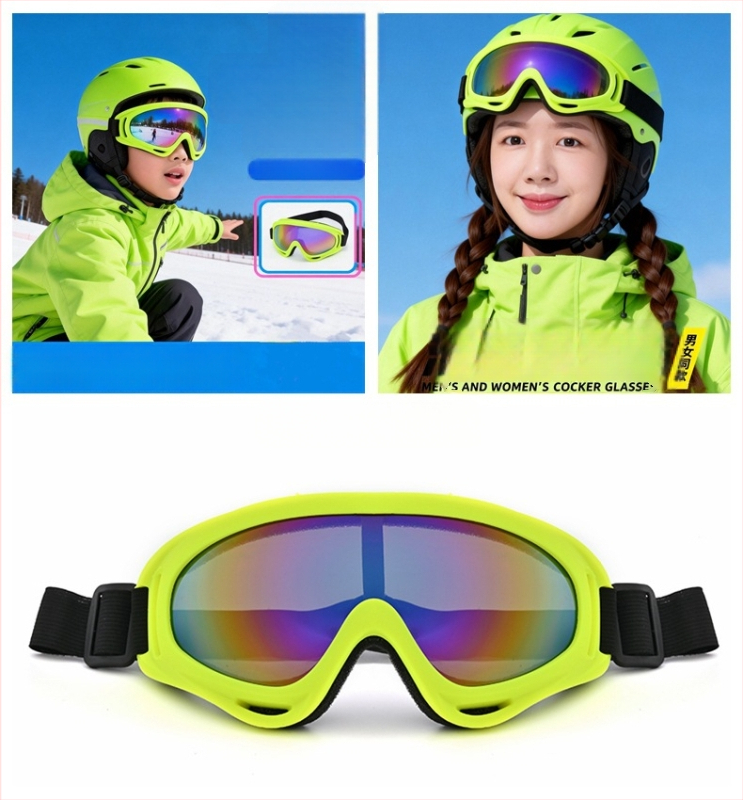 Ochelari de ski și ochelari de soare pentru zăpadă, rezistenți la vânt și călduroși pentru activități în aer liber, pentru adulți și copii