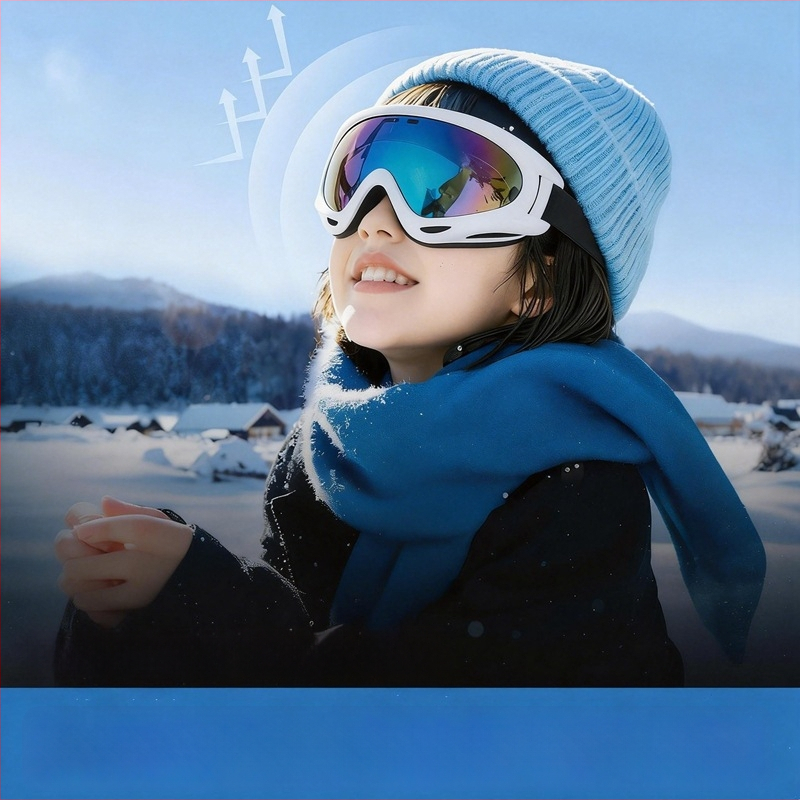 Ochelari de ski și ochelari de soare pentru zăpadă, rezistenți la vânt și călduroși pentru activități în aer liber, pentru adulți și copii