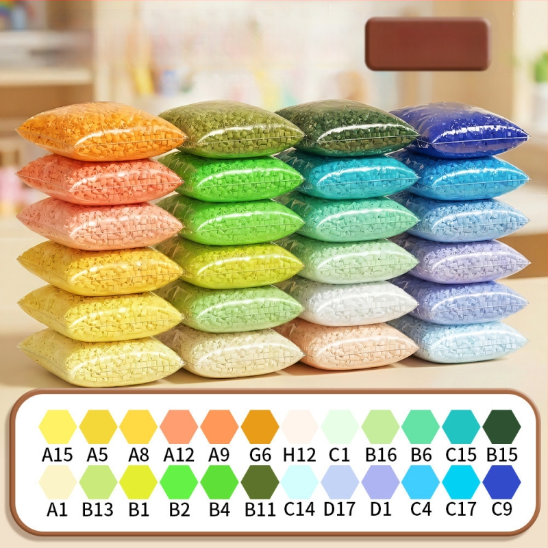 Set de reîncărcare mărgele pentru mozaic, 120 culori, mărgele mici de 2.6 mm, cu pungă de depozitare și flacon