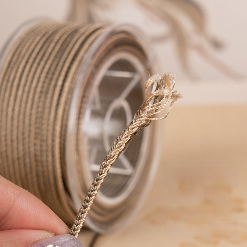 Kétszínű Ruyi zsinór, 2 mm, kézzel kötött sodort zsinór karkötőkhez és nyakláncokhoz, DIY anyagok