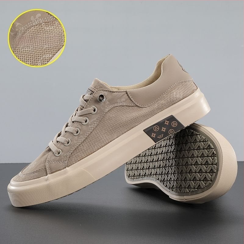 Tavaszi légáteresztő férfi vászoncipők, könnyű mindennapi sneakers