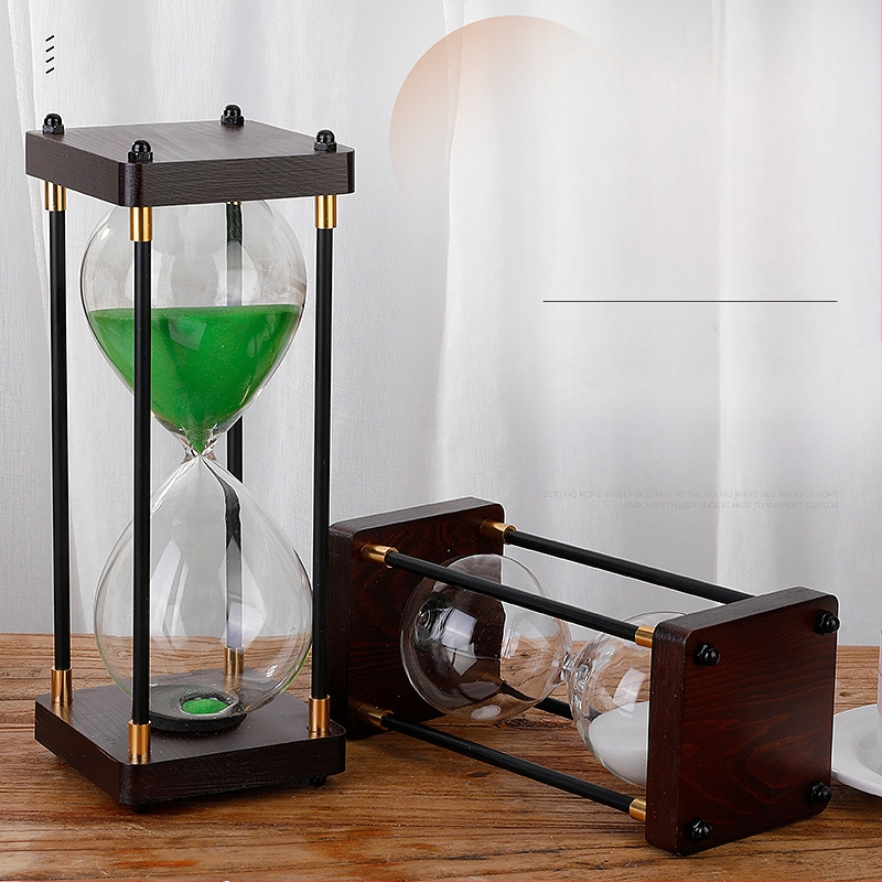 Clepsidră retro, ornament pentru birou, timer de 30/60 minute, decor de masă creativ, cadou pentru Ziua Îndrăgostiților Chineze