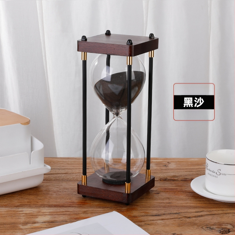 Clepsidră retro, ornament pentru birou, timer de 30/60 minute, decor de masă creativ, cadou pentru Ziua Îndrăgostiților Chineze