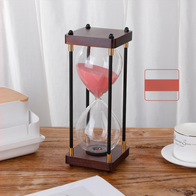 Clepsidră retro, ornament pentru birou, timer de 30/60 minute, decor de masă creativ, cadou pentru Ziua Îndrăgostiților Chineze