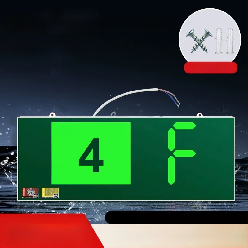 Νέο Εθνικό Πρότυπο Πυρασφάλειας Ένδειξη Έξοδου με Ψηφιακή Οθόνη Ορόφου