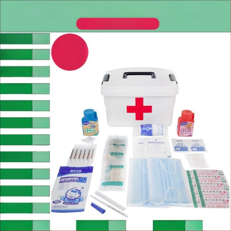 Cutie de medicamente pentru uz casnic, în dimensiuni mari și mici, trusă de prim ajutor cu măști, spațiu de depozitare multi-strat pentru familie, elevi și grădiniță.