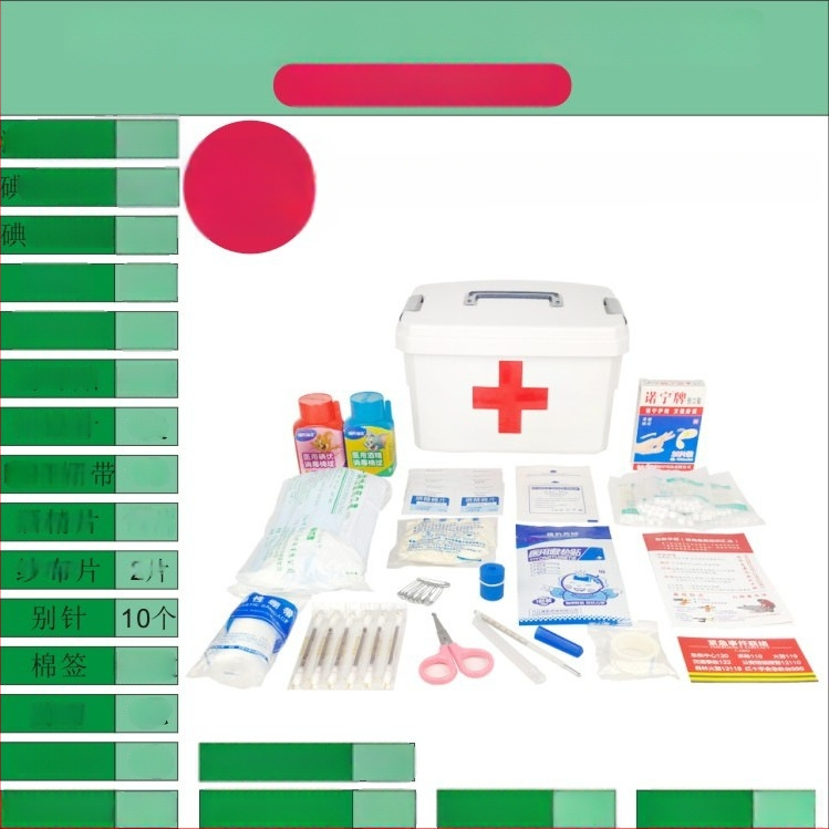 Cutie de medicamente pentru uz casnic, în dimensiuni mari și mici, trusă de prim ajutor cu măști, spațiu de depozitare multi-strat pentru familie, elevi și grădiniță.
