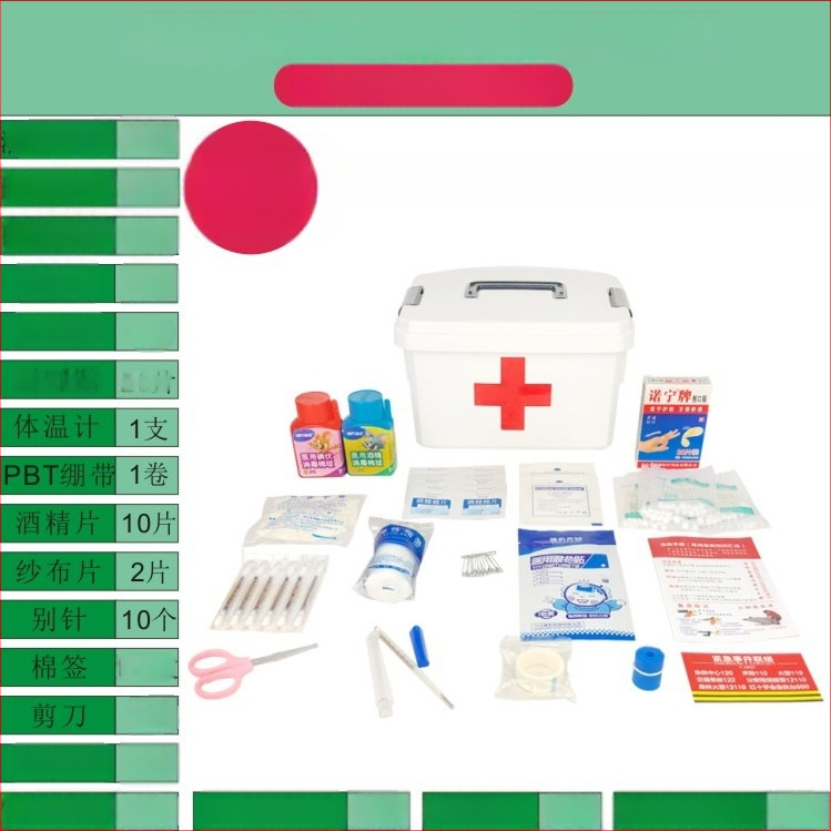 Cutie de medicamente pentru uz casnic, în dimensiuni mari și mici, trusă de prim ajutor cu măști, spațiu de depozitare multi-strat pentru familie, elevi și grădiniță.