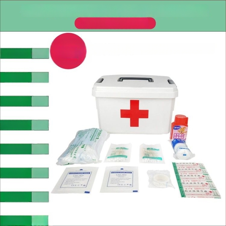 Cutie de medicamente pentru uz casnic, în dimensiuni mari și mici, trusă de prim ajutor cu măști, spațiu de depozitare multi-strat pentru familie, elevi și grădiniță.