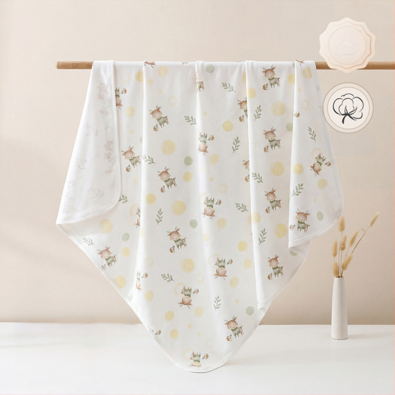 Βρεφική πάνα αγκαλιάς από 100% βαμβάκι, ελαφριά για άνοιξη-καλοκαίρι