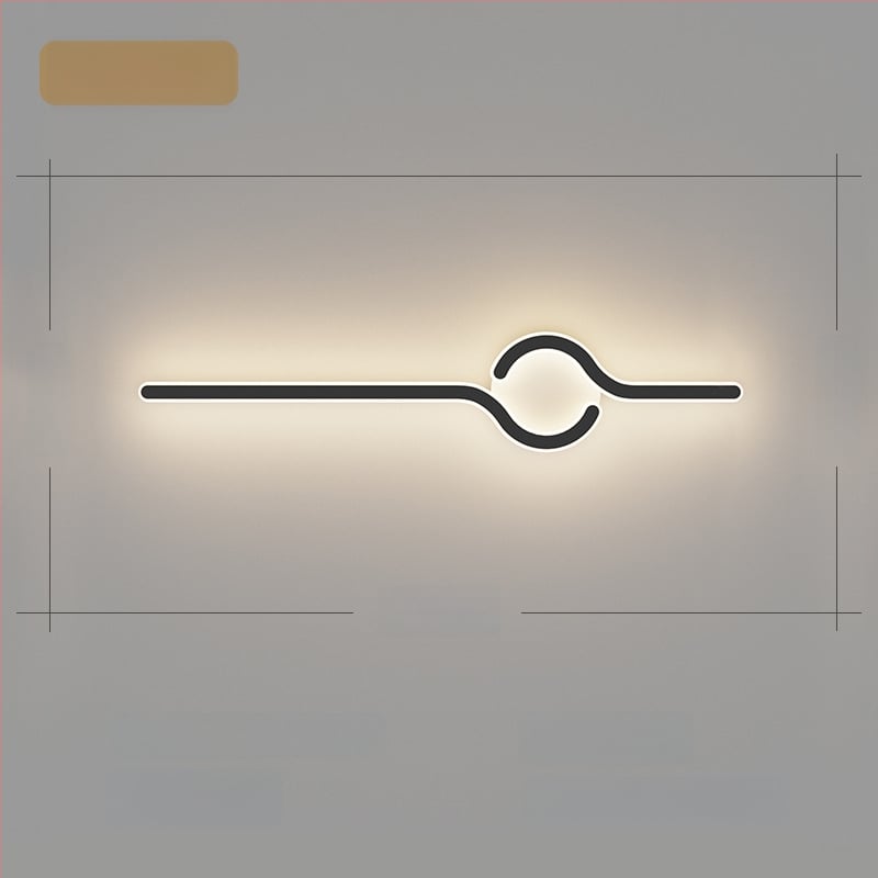 Lampa de perete minimalistă, cu aer discret de lux, pentru living și peretele de fundal, potrivită lângă televiziune, în hol și pe lângă scări; lumină caldă pentru dormitor lângă pat.