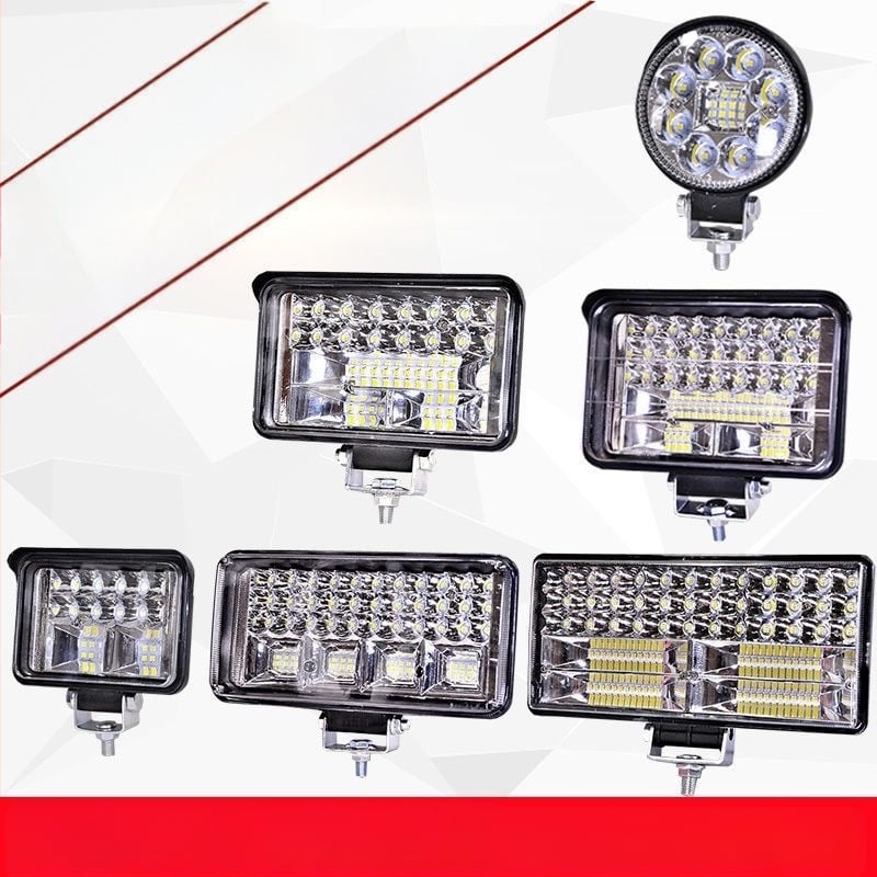 Alumínium házú LED-reflektor járművekhez – univerzális 12-80V, autókra, teherautókra, ásógépekre, mezőgazdasági járművekre és targoncákra