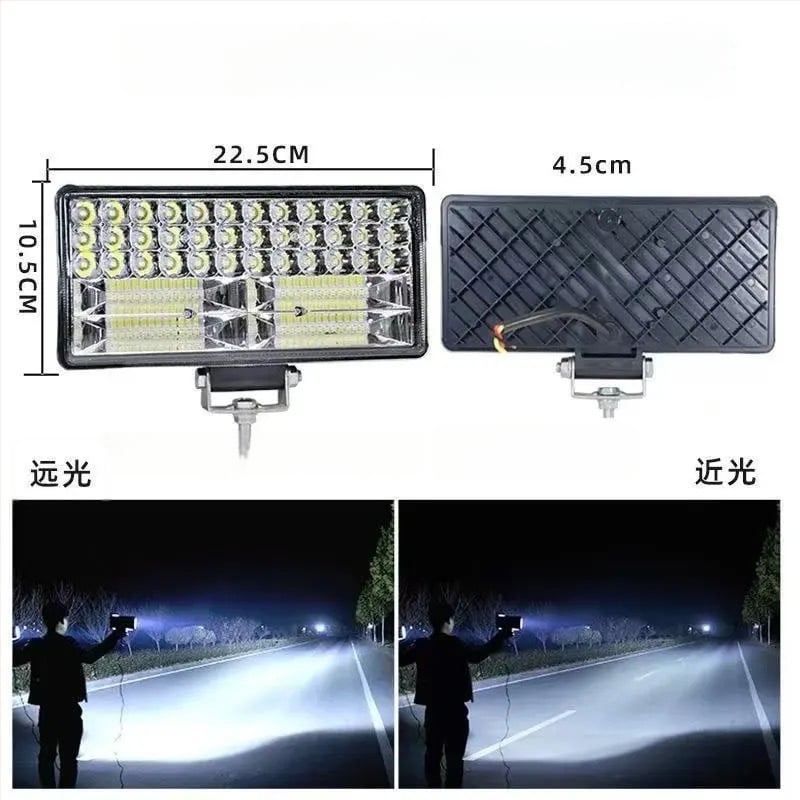 Alumínium házú LED-reflektor járművekhez – univerzális 12-80V, autókra, teherautókra, ásógépekre, mezőgazdasági járművekre és targoncákra