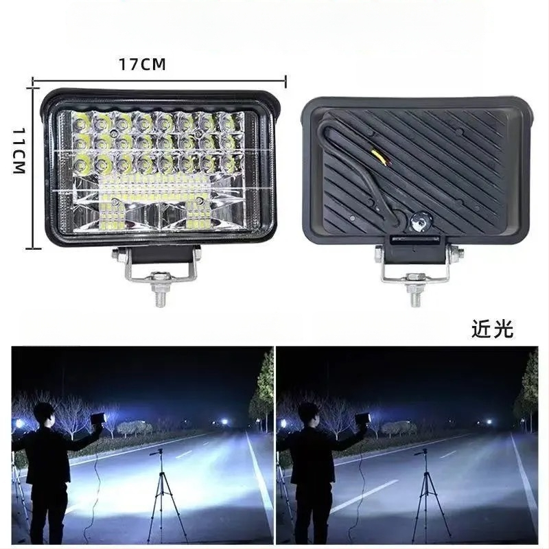 Alumínium házú LED-reflektor járművekhez – univerzális 12-80V, autókra, teherautókra, ásógépekre, mezőgazdasági járművekre és targoncákra