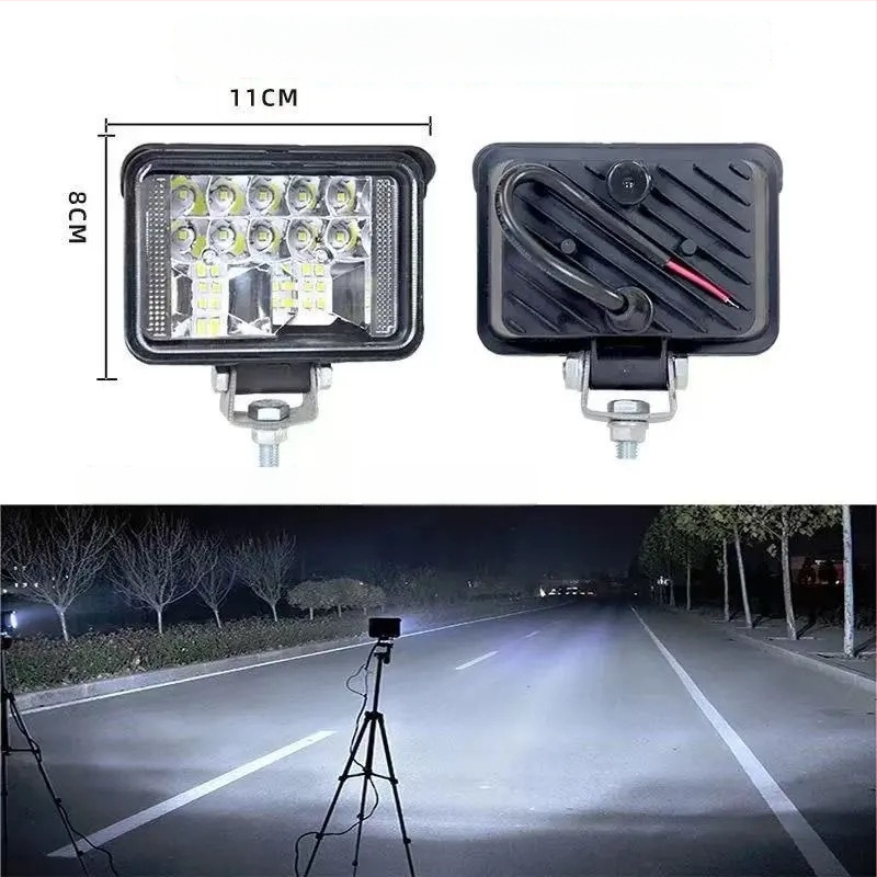 Alumínium házú LED-reflektor járművekhez – univerzális 12-80V, autókra, teherautókra, ásógépekre, mezőgazdasági járművekre és targoncákra