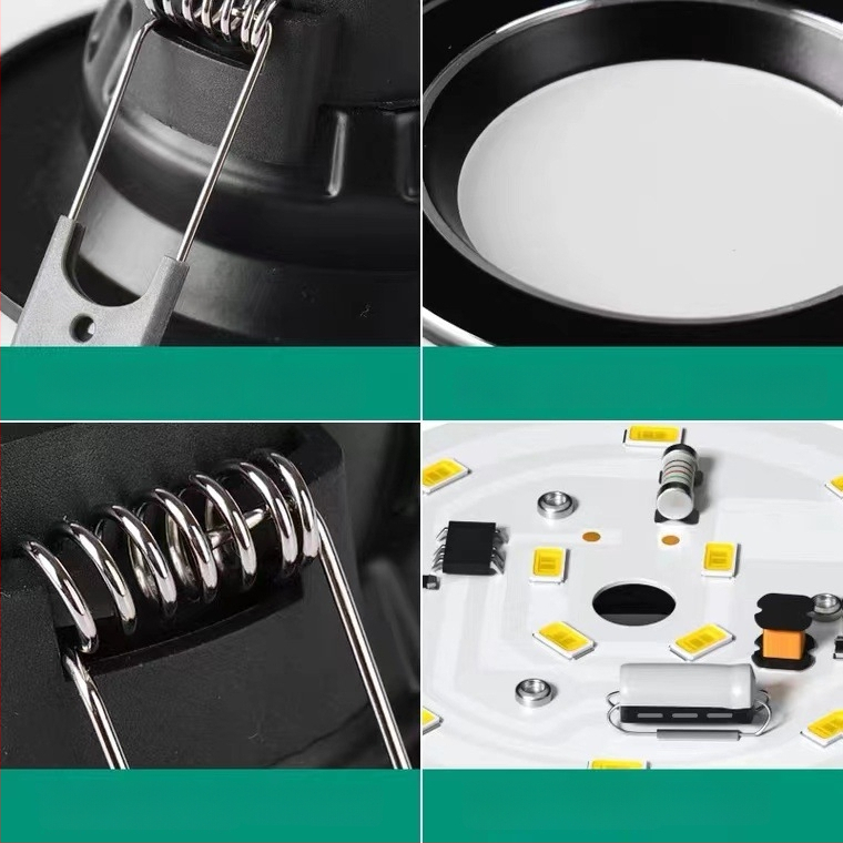 Ενσωματωμένο LED downlight οροφής σαλονιού, σχέδιο cat-eye, τρεις χρώσεις, μοντέρνο μινιμαλιστικό στυλ, 5W