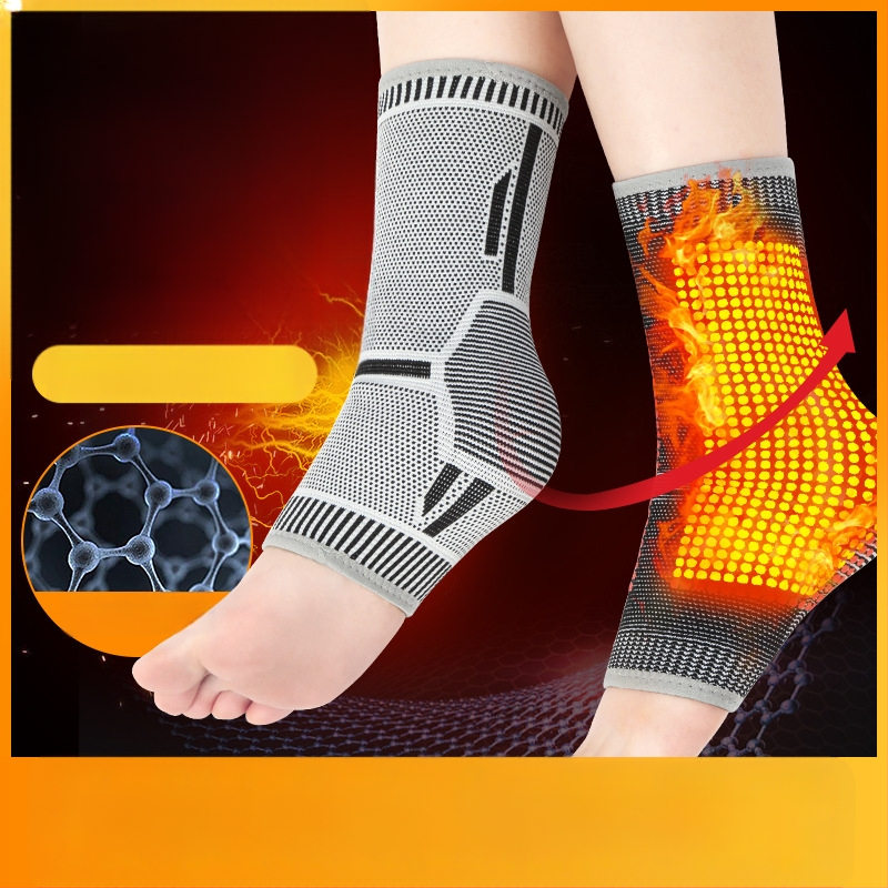 Графенова ортеза за глезен с нагряване, универсална за мъже и жени, поддържа глезен и защитава от навяхвания.
