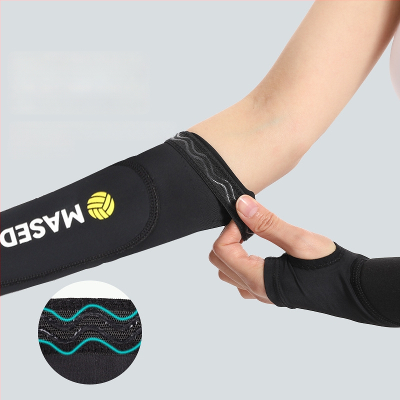 Felnőtteknek szóló röplabdához készült alkari- és könyökvédő, anti-slip, párnázott, ütéscsillapító sportvédő