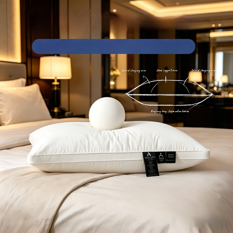 Mind az évszakokhoz ideális hotelminőségű háromvédelmes párnakeret, 100% pamut huzat, nyaki támasz, alvást segítő, mély alvás, egy darab párna