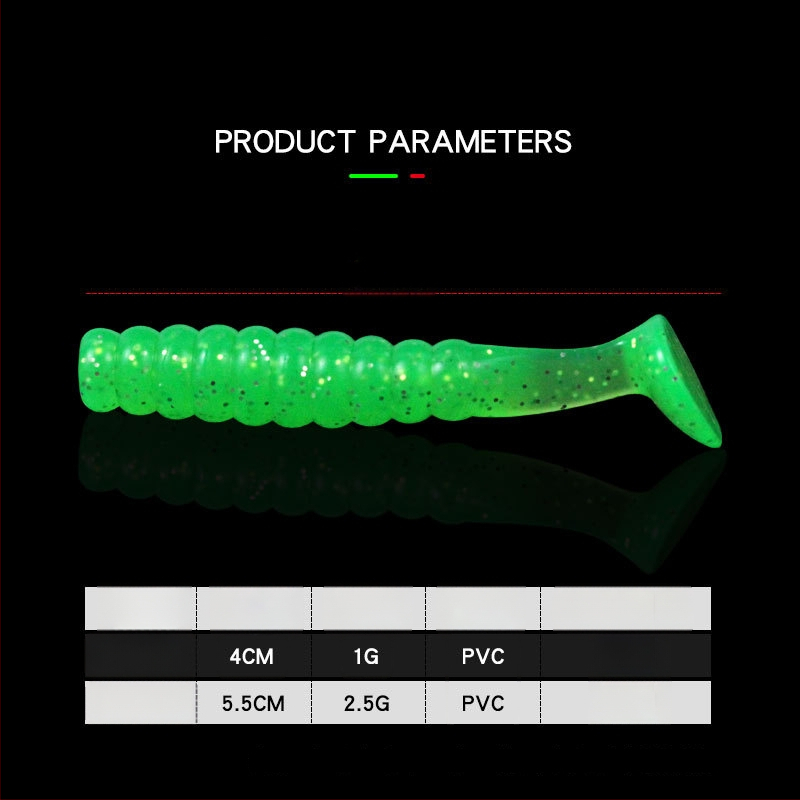 4 cm vagy 5,5 cm rezgő farokú, biobionikus puha csalétek bass és mandarin halakhoz