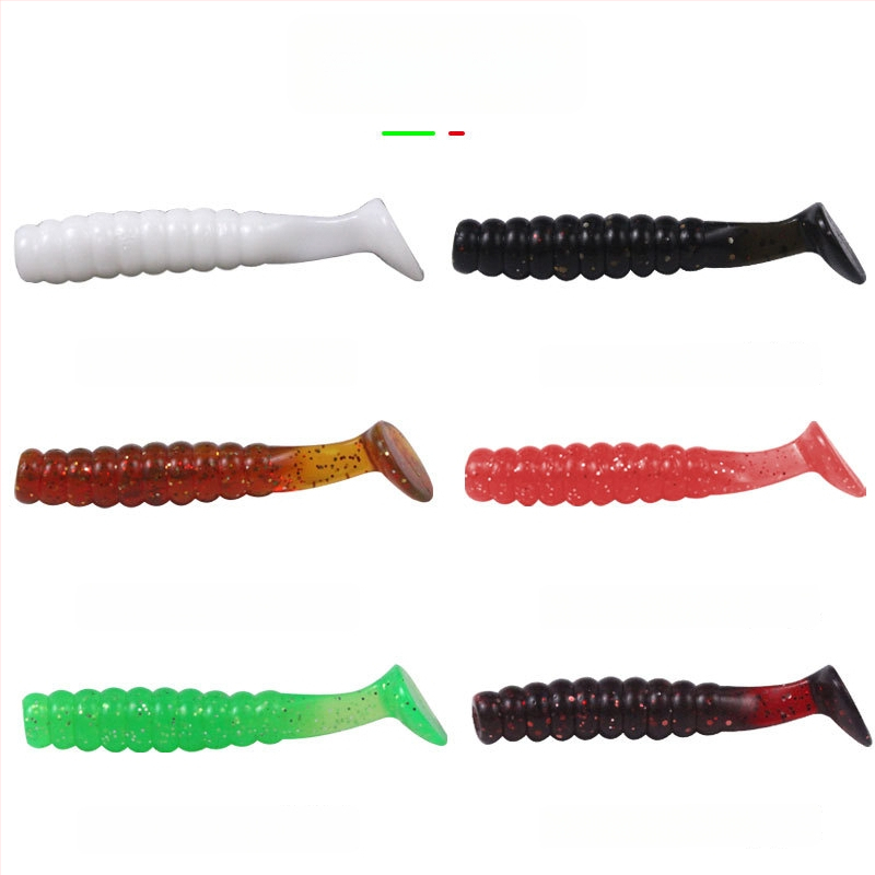 4 cm vagy 5,5 cm rezgő farokú, biobionikus puha csalétek bass és mandarin halakhoz