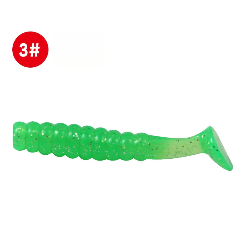 4 cm vagy 5,5 cm rezgő farokú, biobionikus puha csalétek bass és mandarin halakhoz
