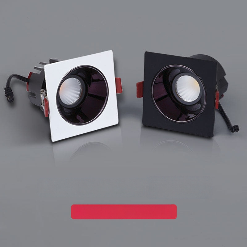 DALI Πρωτόκολλο, εντοιχιζόμενο LED downlight με μια κεφαλή, αντιθαμβωτικό, 7W–12W, οπή 75 mm, σχάρα 75 mm