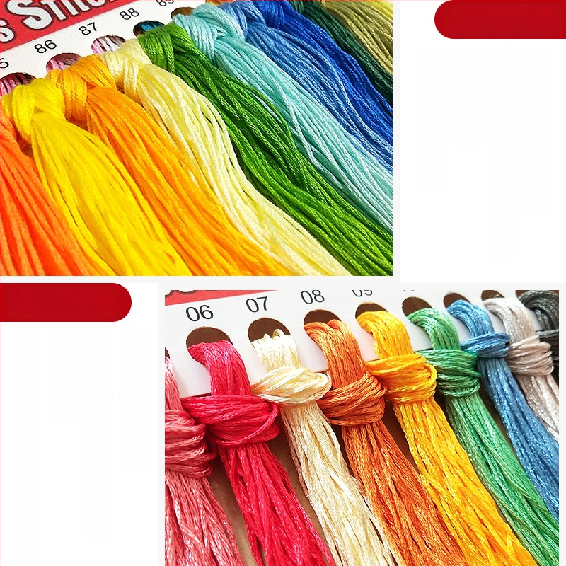 DIY keresztszemes készlet 11-count pamut anyagon, tájkép mintával, nordic stílus, kézi hímzés