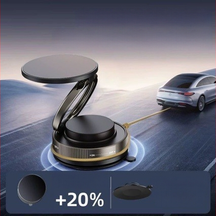 2025 Νέος Μαγνητικός Στήριγμα Κινητού με Κύκλο Απορρόφησης, Περιστρεφόμενη Βάση Αυτοκινήτου για Πλοήγηση