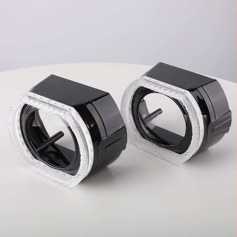 2,5 hüvelykes egy darab dekoratív színes Pegasus Angel Eye LED fényszóró, beépített árnyékolóval és Bluetooth-lencsével
