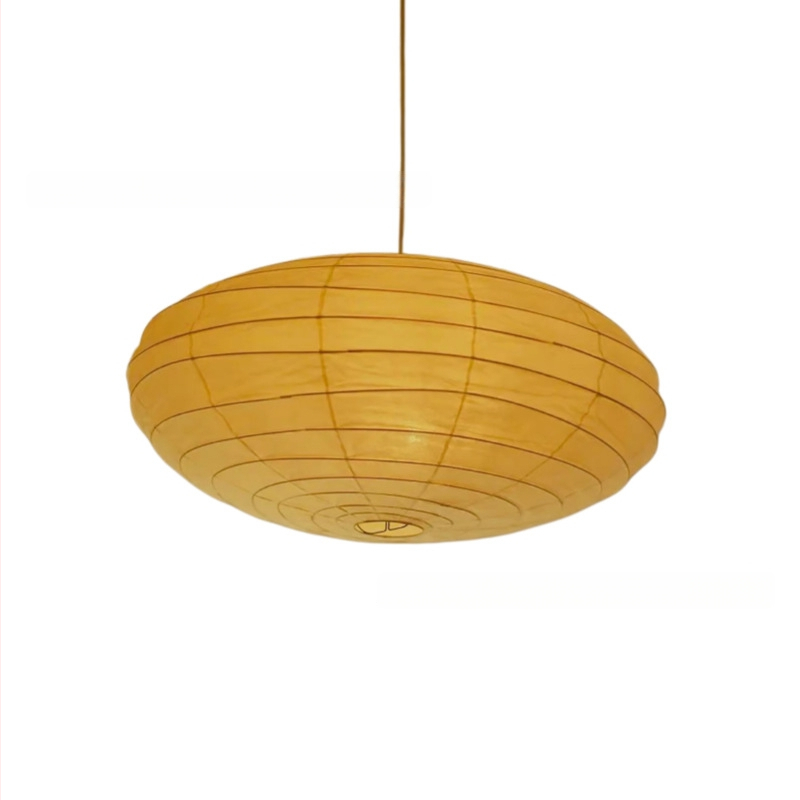 Noguchi-inspired ιαπωνικό φανάρι από χαρτί σε στυλ Wabi-Sabi, κρεμαστό για τραπεζαρία και σαλόνι, Nordic Danish vintage