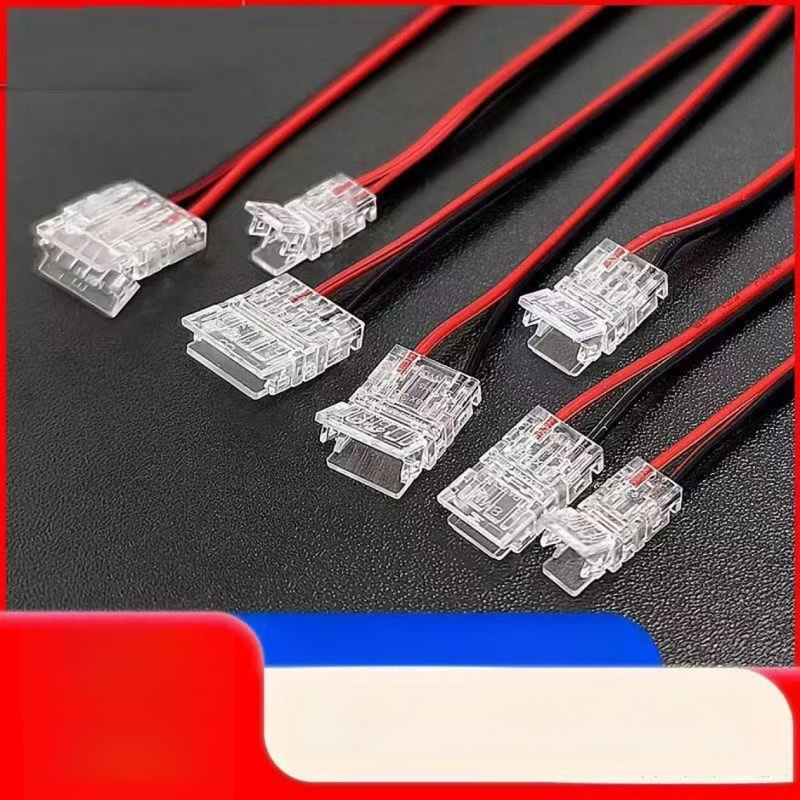 Qimai Συνδετήρας για LED λωρίδες χαμηλής τάσης χωρίς συγκόλληση – Ανταλλακτικό με κεφαλή από κρύσταλλο, γρήγορη σύνδεση, χωρίς σκοτεινά σημεία