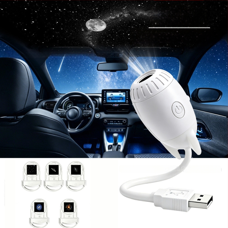 USB projektor zvjezdano nebo za unutarnji prostor automobila i spavaću sobu – galaktičko ambijentalno osvjetljenje