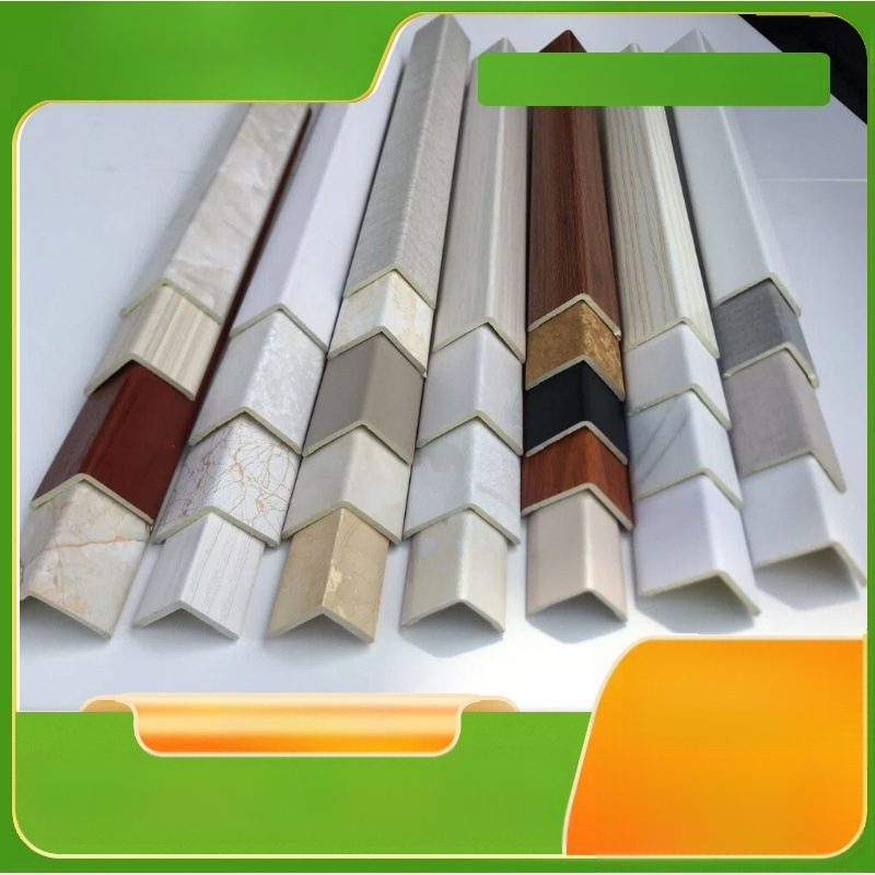 Γωνιακή ταινία προστασίας τοίχων PVC, ματ μαύρη, με ορθογώνιο γωνιακό προφίλ