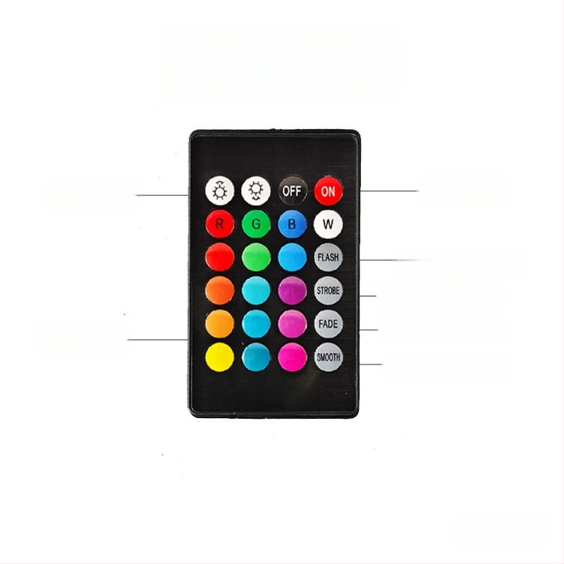 RGB LED кръгла водопроводна тръба осветителна лента с RGB контролер и инфрачервено дистанционно управление