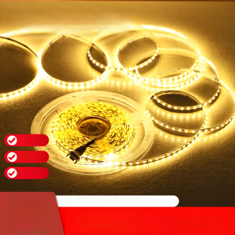 2835 LED-szalag, alacsony feszültségű, öntapadó, 12V, lineáris világítás, 120 LED