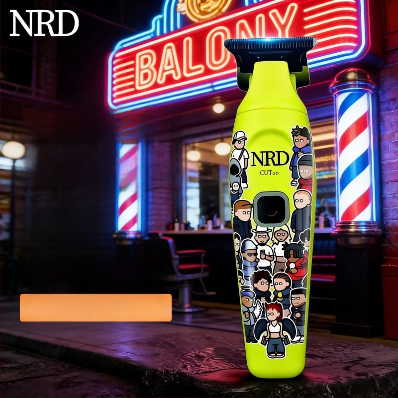 DK-NRD 0-fogközű faragó és kopasz fejre alkalmas elektromos trimming, ultra csendes, erős, brushless motor, titan pengével, beépített akkumulátor