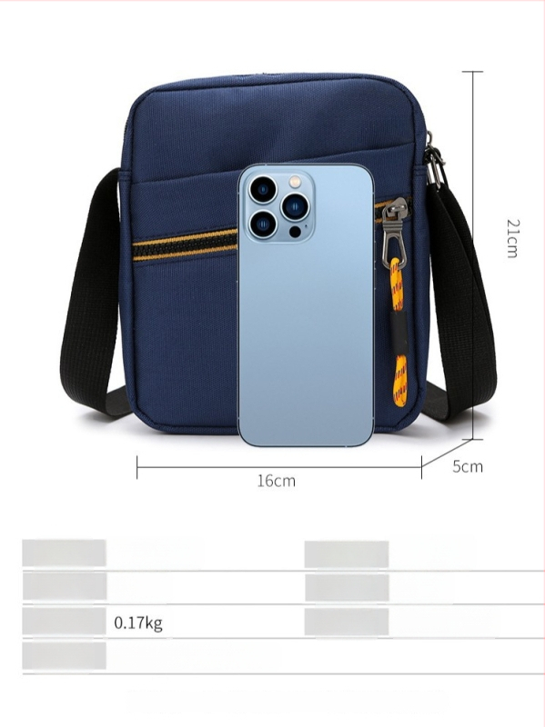 Geantă crossbody pentru bărbați, pentru muncă și pentru călătorii, capacitate mare, compartimente multiple, stil urban simplu, nylon, compatibilă cu laptop de 8 inci